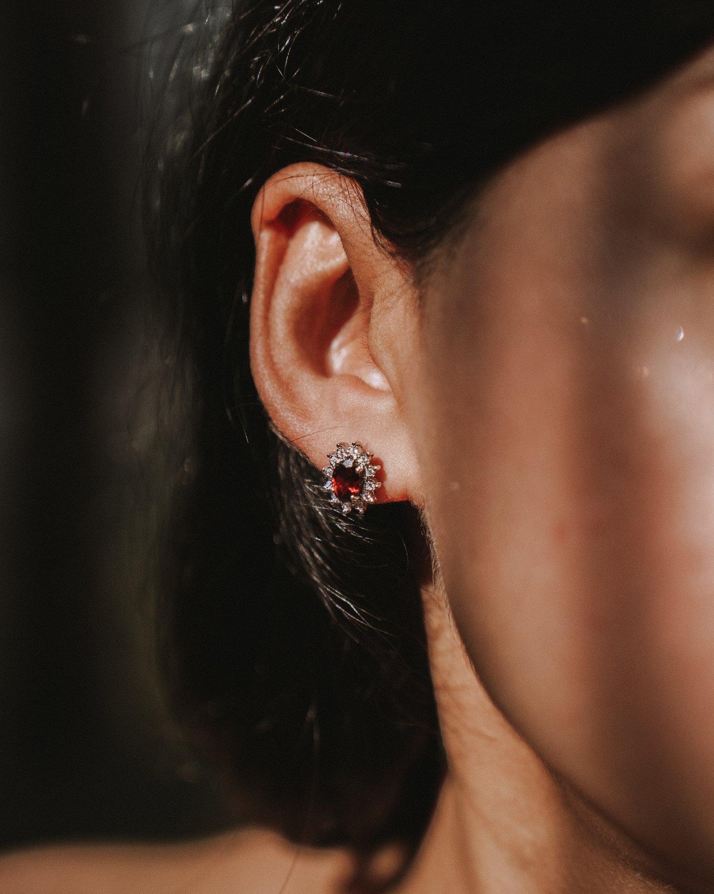 RUBY DIANA EARRINGS