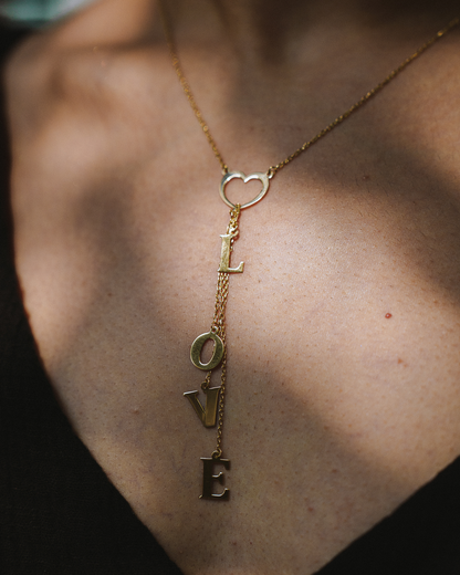 LETTERED LOVE NECKLACE