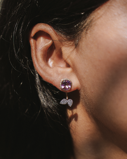 AMETHYST DI-PTYCH EARRINGS