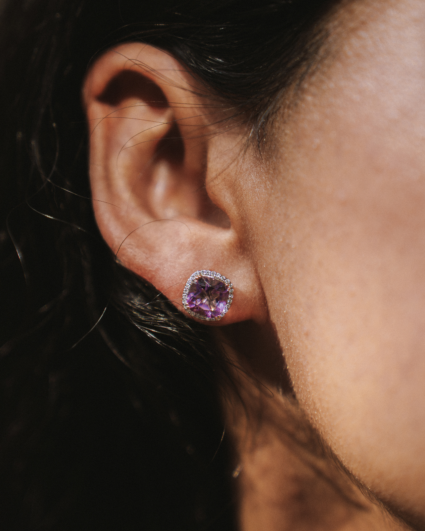 AMETHYST DI-PTYCH EARRINGS