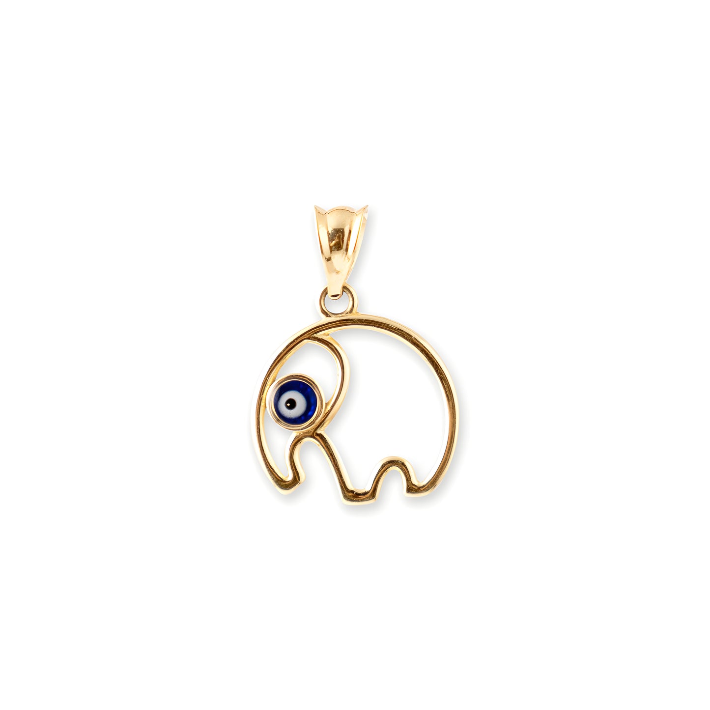 ELEPHANT BLUE EYE PENDANT