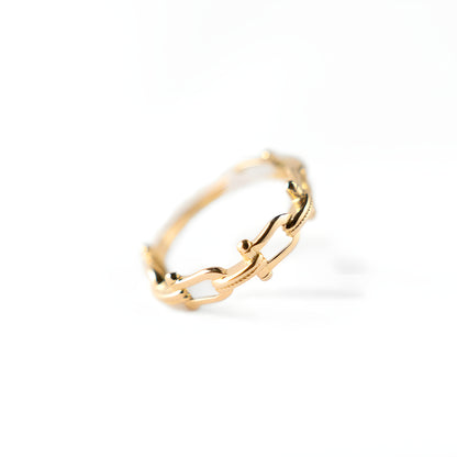 DOUBLE-LINK WRAP RING