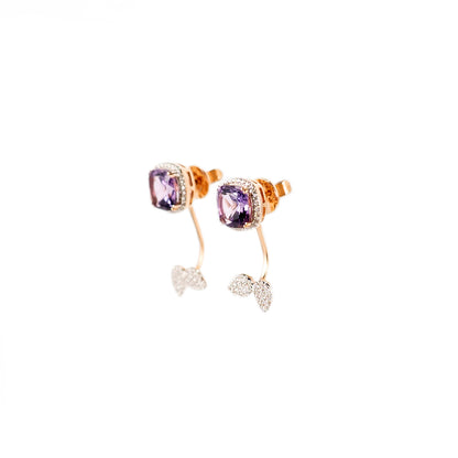 AMETHYST DI-PTYCH EARRINGS