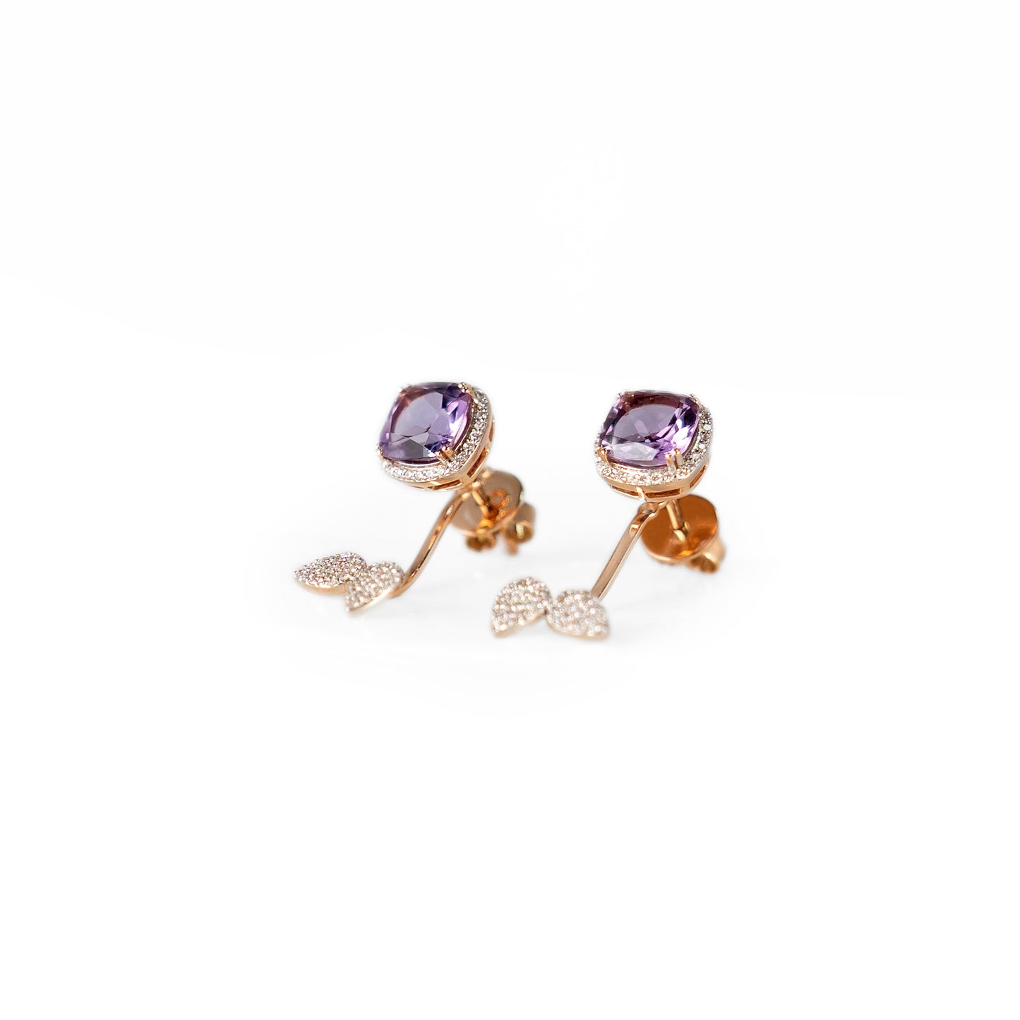 AMETHYST DI-PTYCH EARRINGS