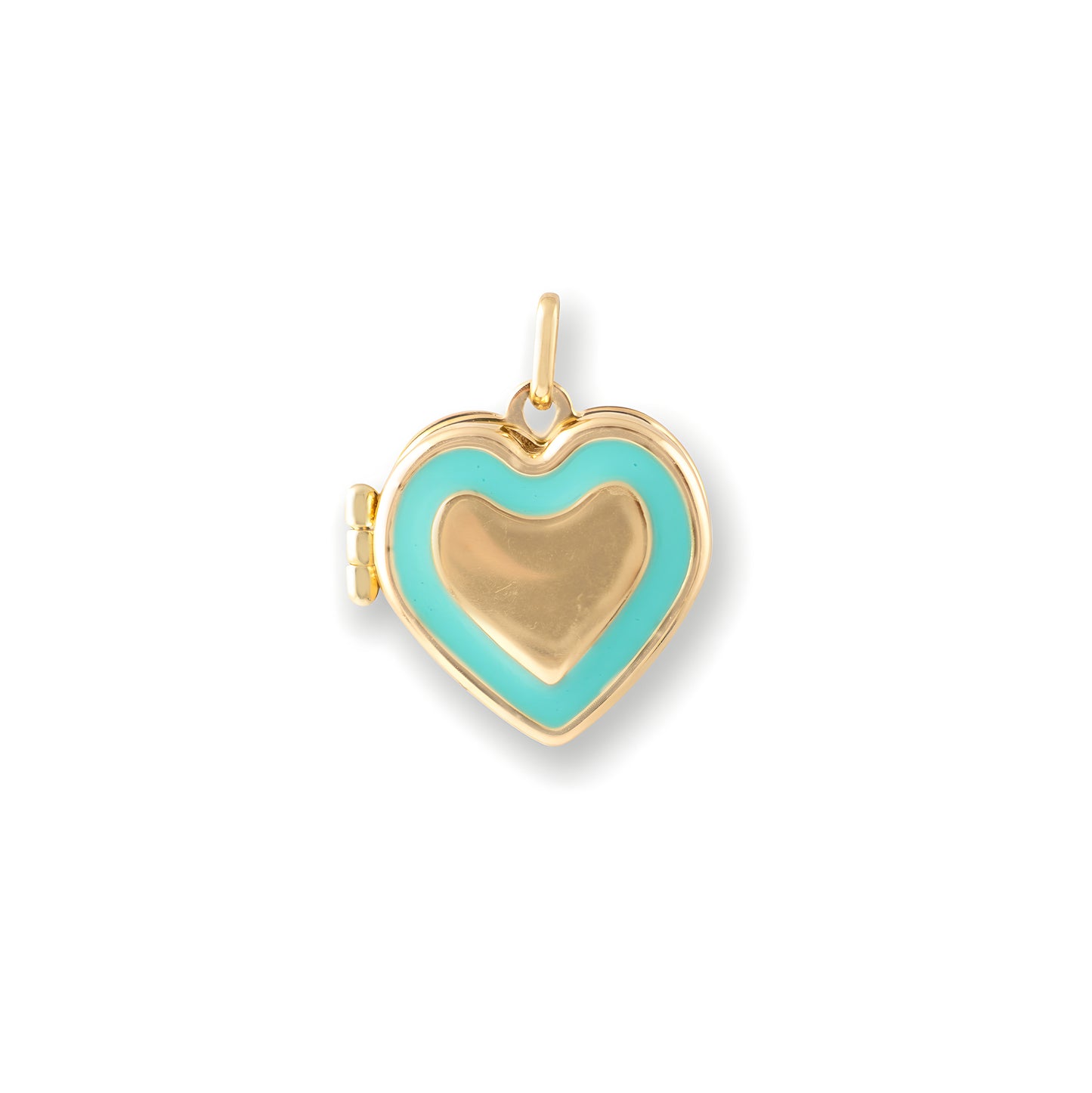 BLUE HEART LOCKET PENDANT