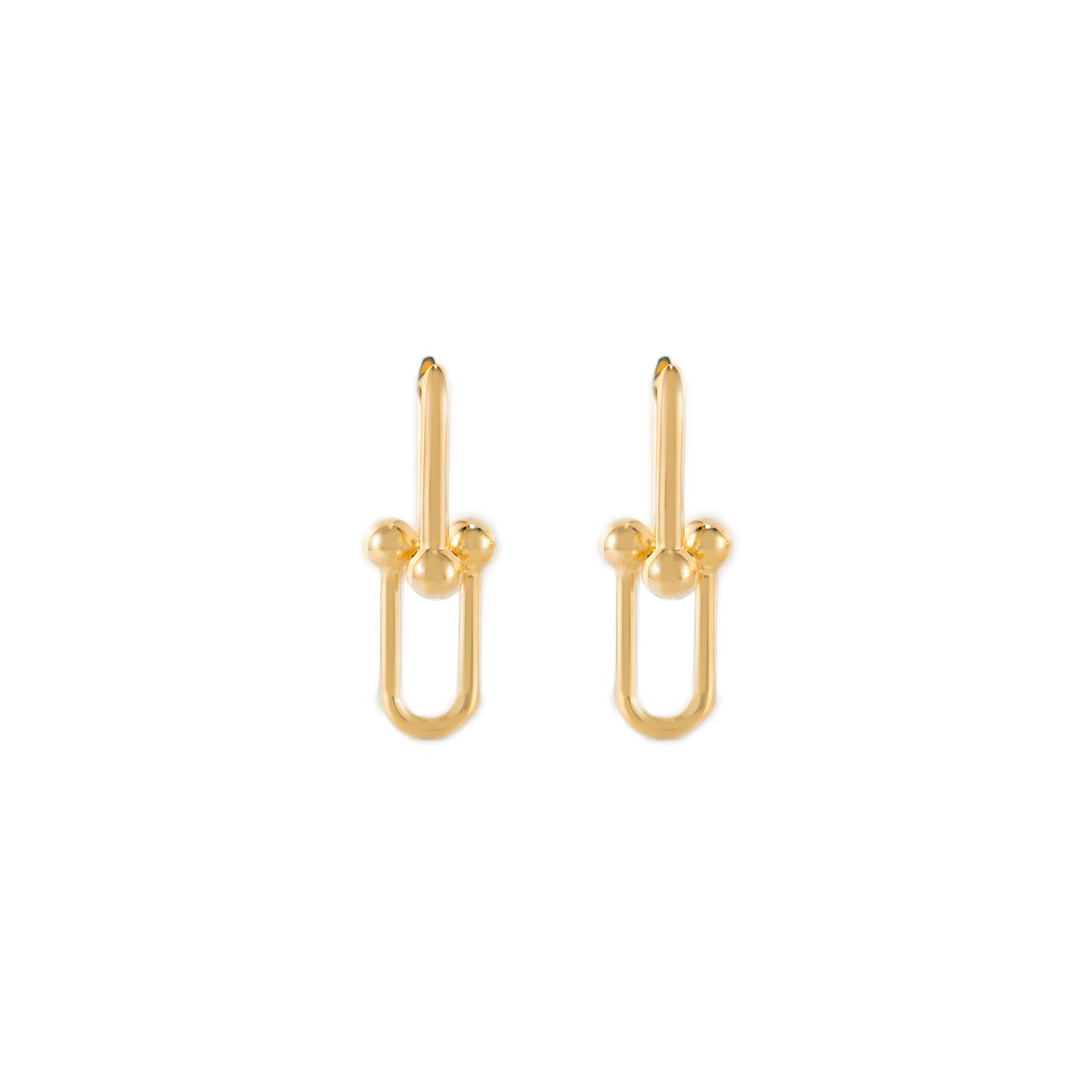 MINIMAL DOUBLE LINK EARRINGS