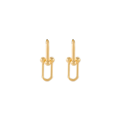 MINIMAL DOUBLE LINK EARRINGS