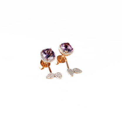 AMETHYST DI-PTYCH EARRINGS