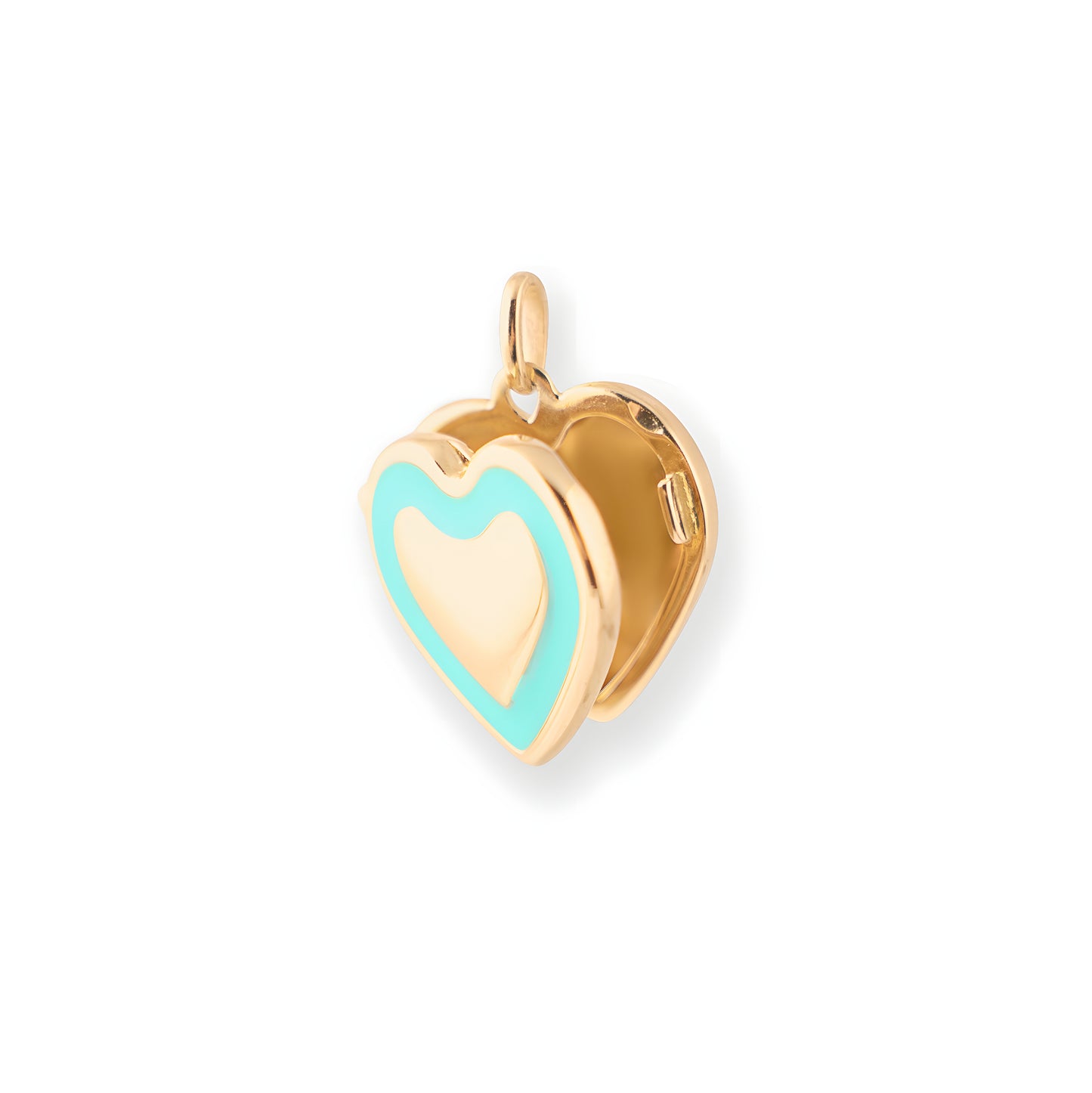 BLUE HEART LOCKET PENDANT