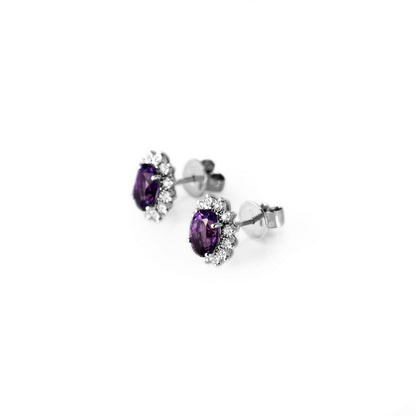 AMETHYST DIANA EARRINGS